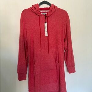 Long Red Hoodie NWT - XL